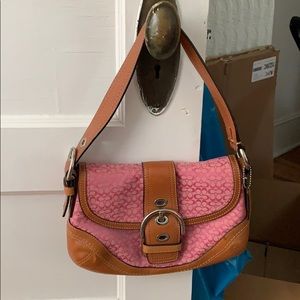 Pink Coach Handbag